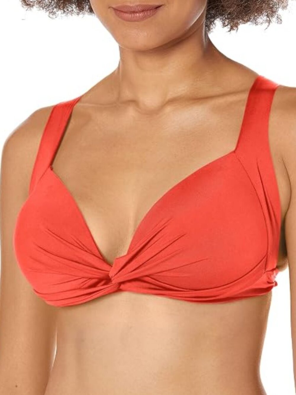 🌻NEW w/tag La Blanca Island Goddess Twist Front Crossback Bikini Top Size 4